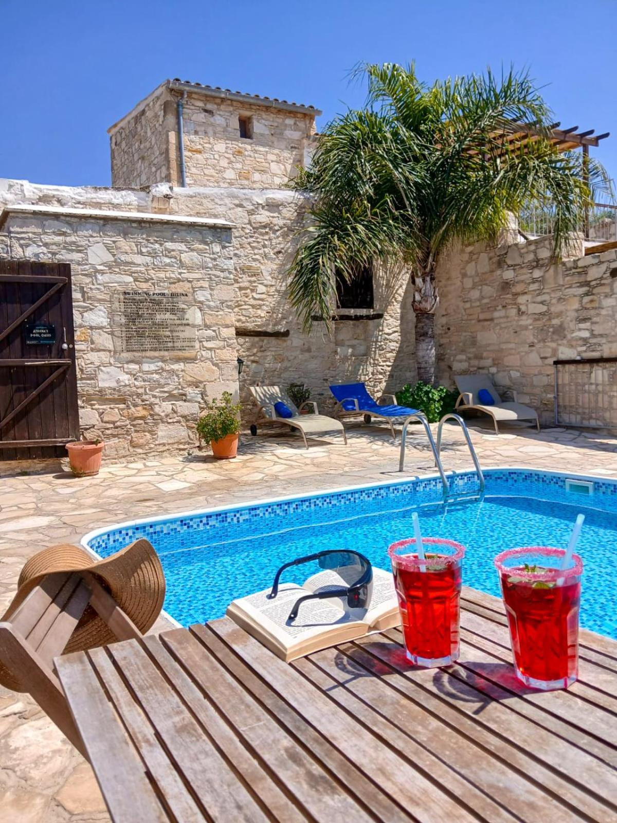 Appartement Athena'S Pool Oasis à Skarinou Extérieur photo